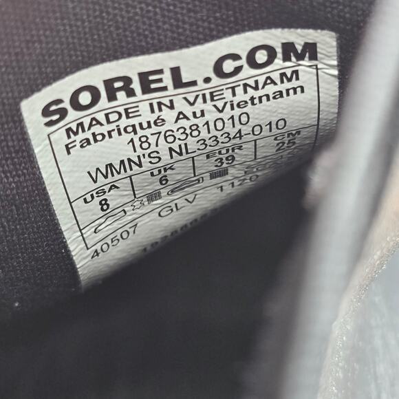 Sorel Harlow Chelsea Boots Womens 8 Black Leather Pull On Ankle Comfort Booties - Picture 7 of 7